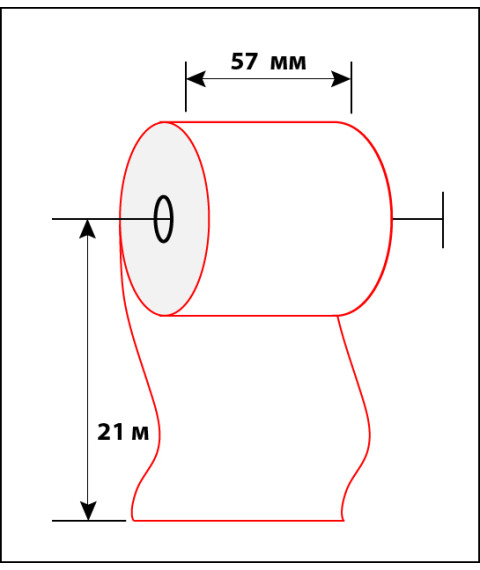 Lentă termo pentru aparatul de casa 57mm x 21m
